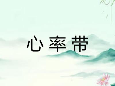心率带