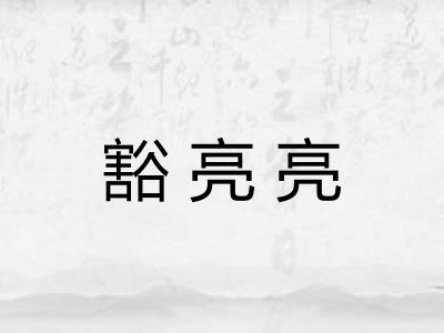 豁亮亮