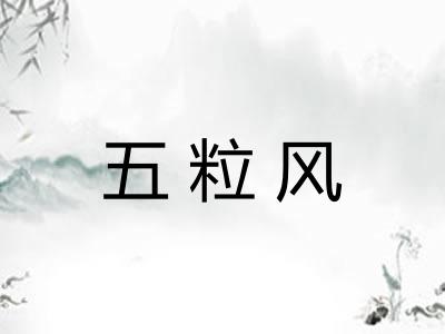 五粒风