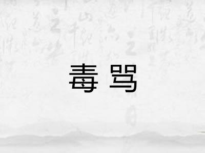 毒骂