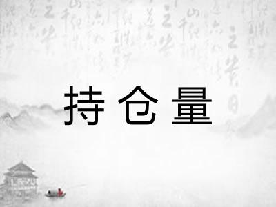 持仓量