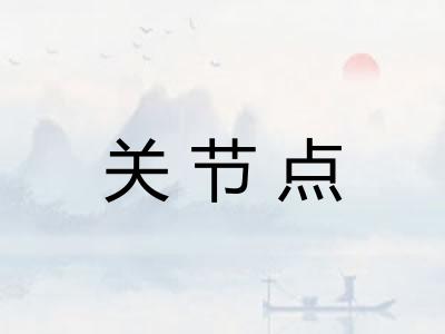 关节点