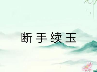 断手续玉