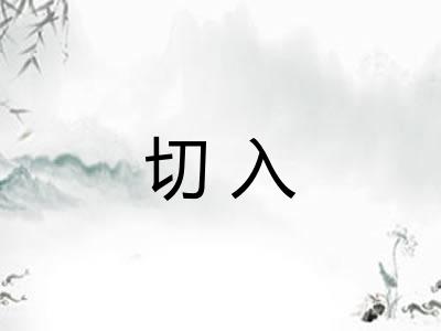 切入