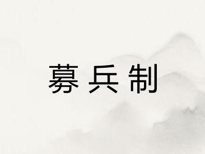 募兵制