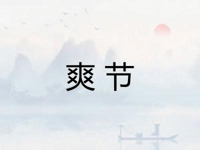 爽节