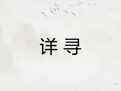 详寻