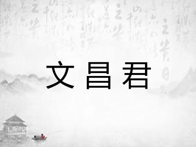 文昌君