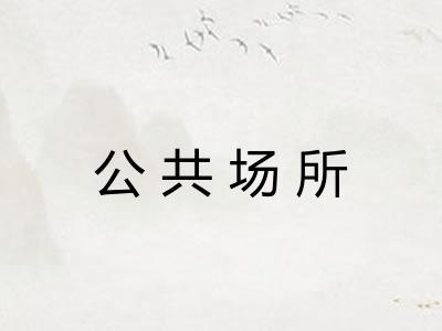 公共场所
