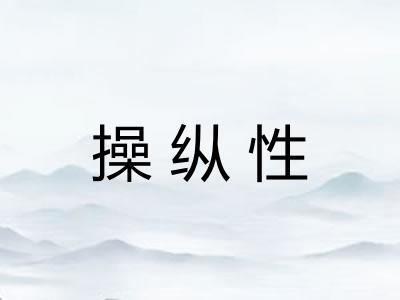 操纵性