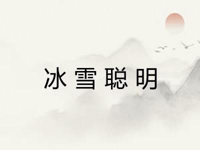 冰雪聪明
