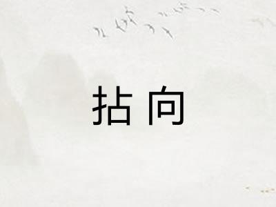 拈向