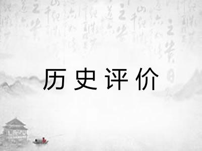 历史评价