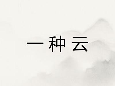 一种云