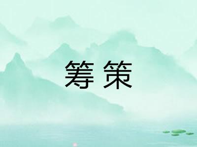 筹策