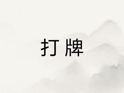 打牌