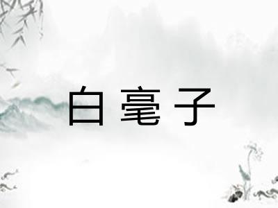 白毫子