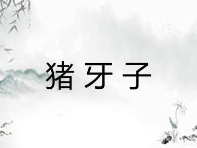 猪牙子