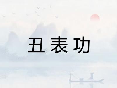 丑表功