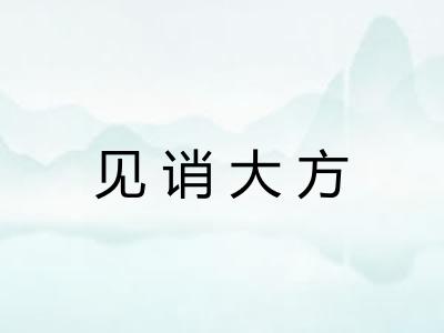 见诮大方