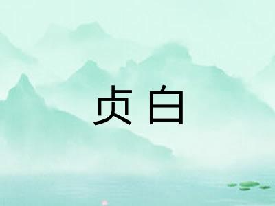 贞白