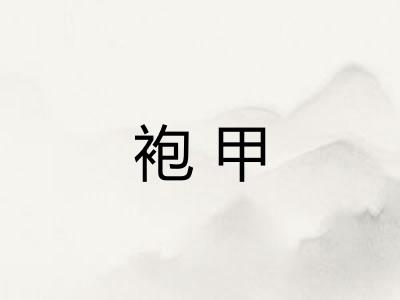 袍甲