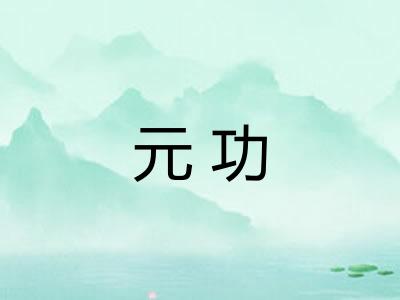 元功