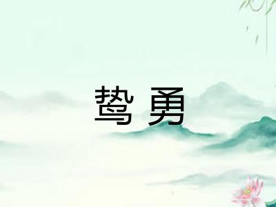 鸷勇