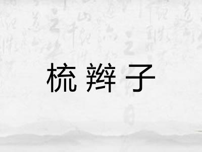 梳辫子