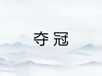 夺冠