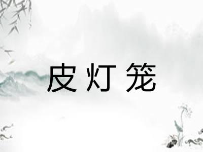 皮灯笼