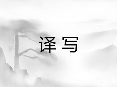 译写