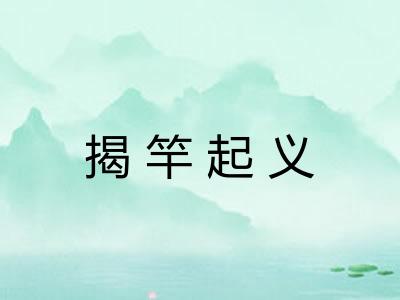揭竿起义