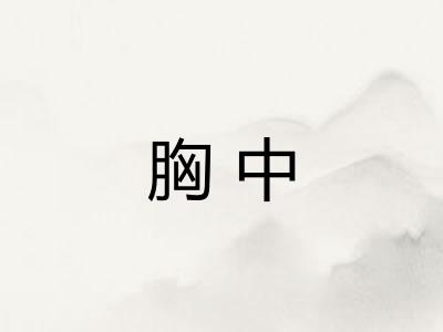 胸中