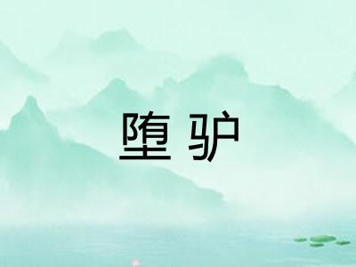堕驴