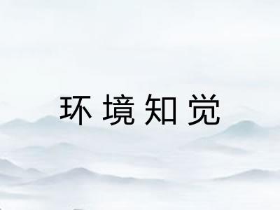环境知觉