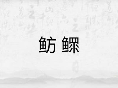 鲂鳏