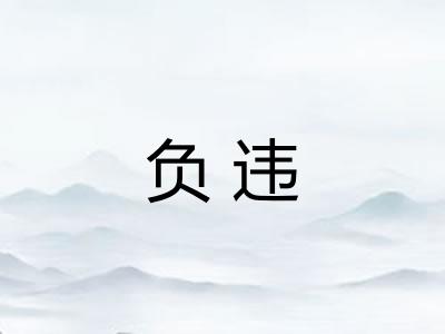 负违