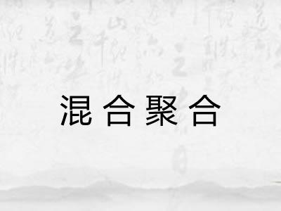 混合聚合
