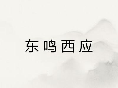 东鸣西应