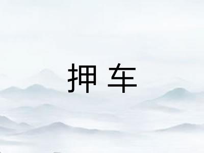 押车