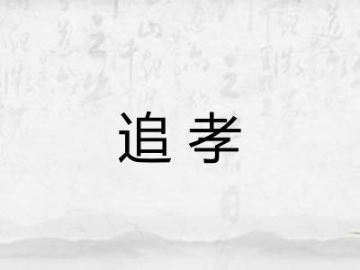追孝