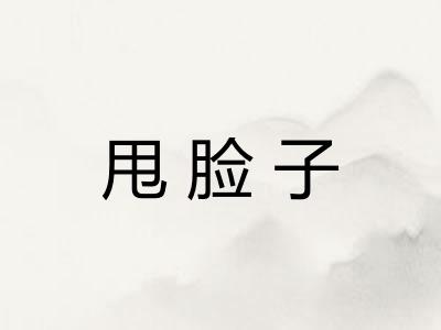 甩脸子