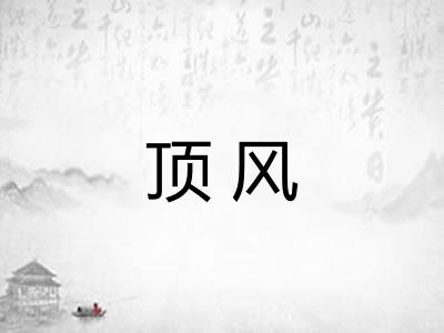 顶风