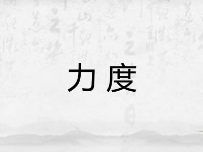 力度