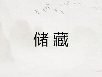 储藏