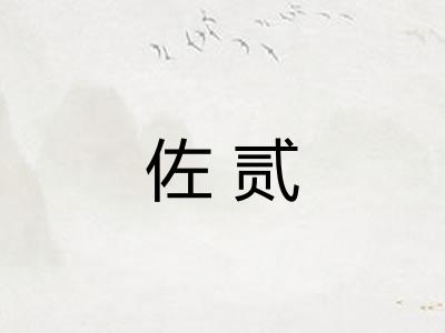 佐贰