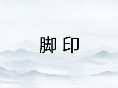 脚印