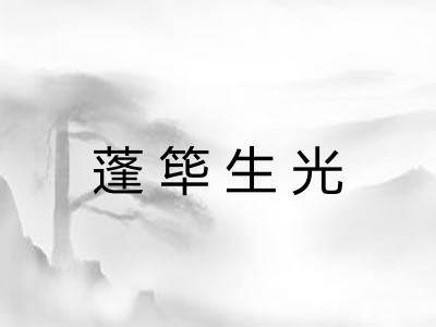 蓬筚生光
