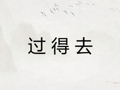 过得去